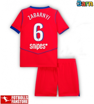 Paris Saint-Germain Illia Zabarnyi #6 Tredje Tröja Barn 2025-26 Kortärmad (+ Korta byxor)